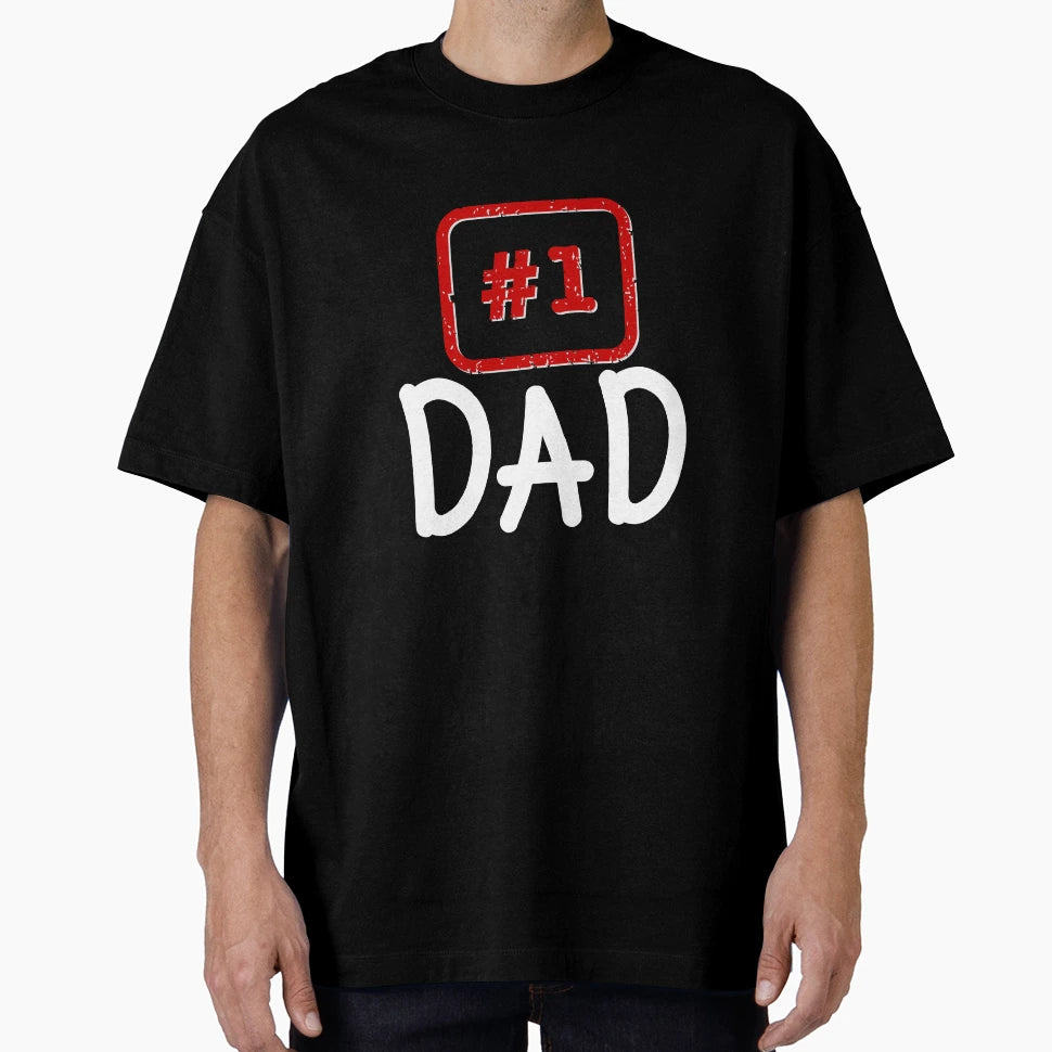 1 Dad T-Shirt - Minimalist Print for Adults - T-Shirt, Sweatshirt, Hoodie