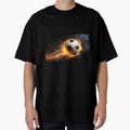 Soccer Ball Fire Effect And Sparks T-Shirt - Trendy Graphic Men Women - T-Shirt, Sweatshirt, Hoodie