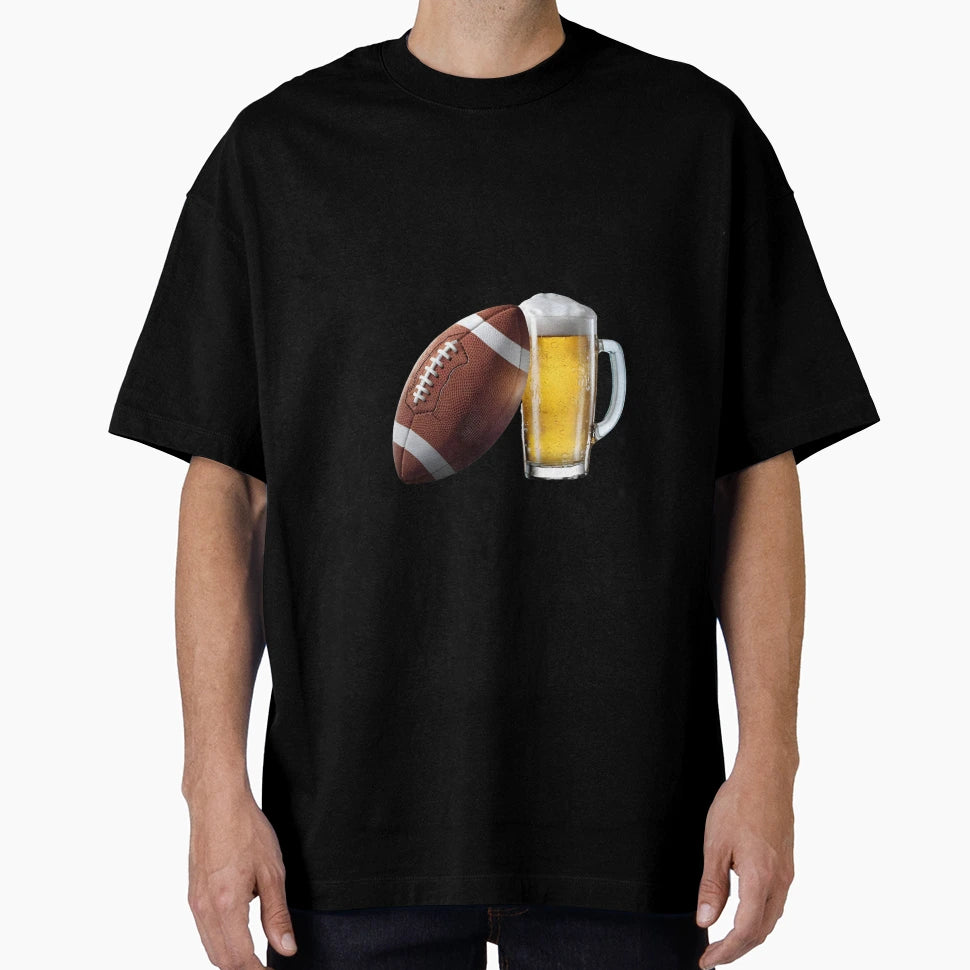 Beer And Football T-Shirt - Trendy Graphic Men Women - T-Shirt, Sweatshirt, Hoodie