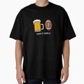 Keep It Simple Beer College Football T-Shirt - Graphic Print for Adults - T-Shirt, Sweatshirt, Hoodie