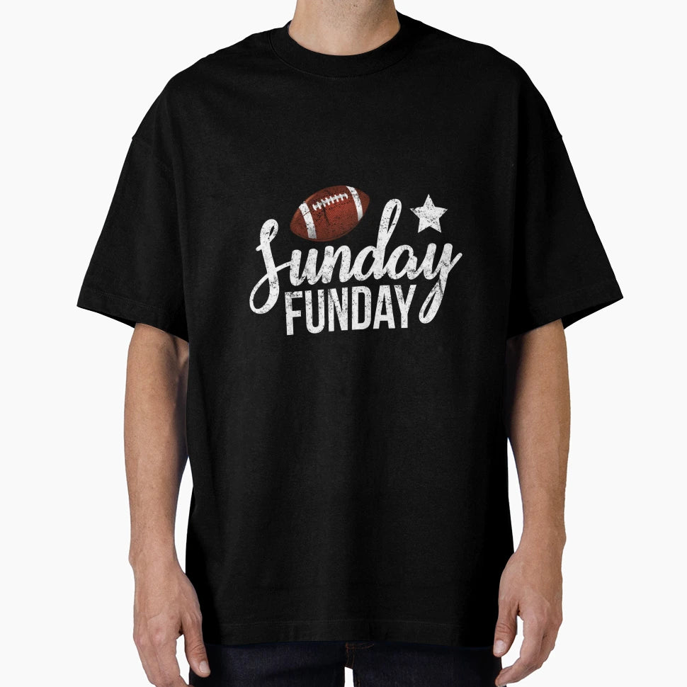Sunday Football Funday Season T-Shirt - Aesthetic Graphic for Adults - T-Shirt, Sweatshirt, Hoodie