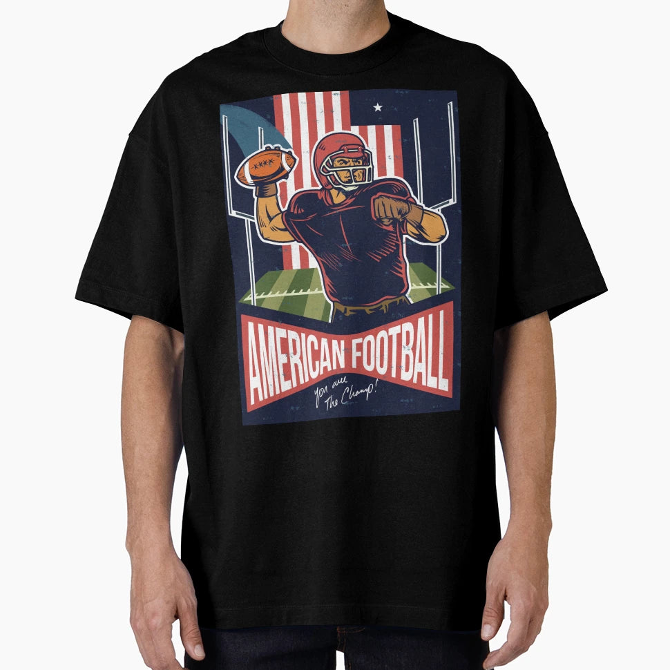 American Football T-Shirt - Aesthetic Graphic for Adults - T-Shirt, Sweatshirt, Hoodie