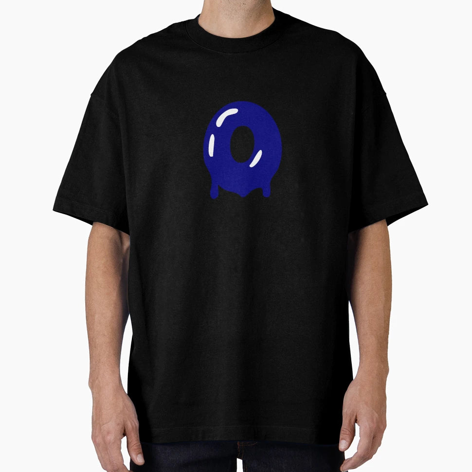 Copy Glossy Dark Blue Liquid Letter O T-Shirt - Minimalist Print Unisex - T-Shirt, Sweatshirt, Hoodie