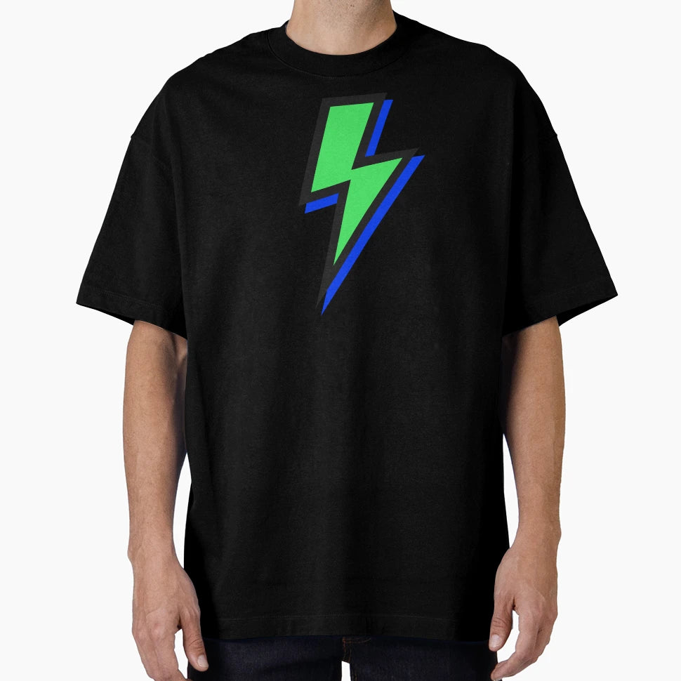 Lightning Green And Blue T-Shirt - Novelty Apparel for Adults - T-Shirt, Sweatshirt, Hoodie