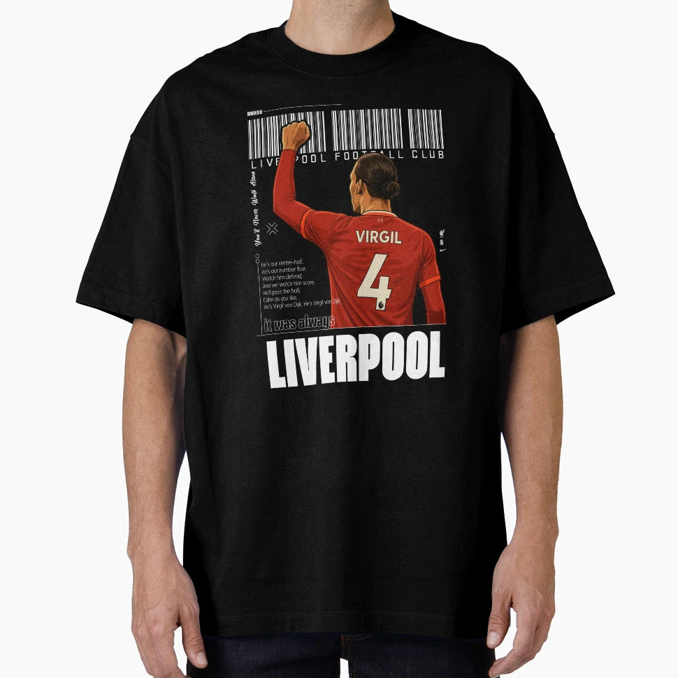 Liverpool Van Dijk Champions Premier T-Shirt - Casual Everyday Wear Unisex - T-Shirt, Sweatshirt, Hoodie