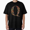 Floral Letter Q T-Shirt - Trendy Graphic Men Women - T-Shirt, Sweatshirt, Hoodie