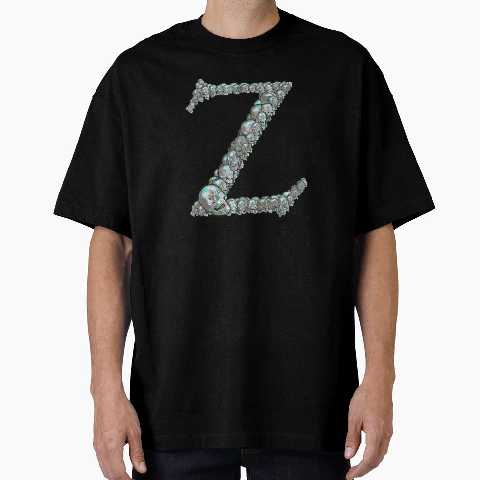 Skull Alphabet Z T-Shirt - Custom Art Print for Adults - T-Shirt, Sweatshirt, Hoodie