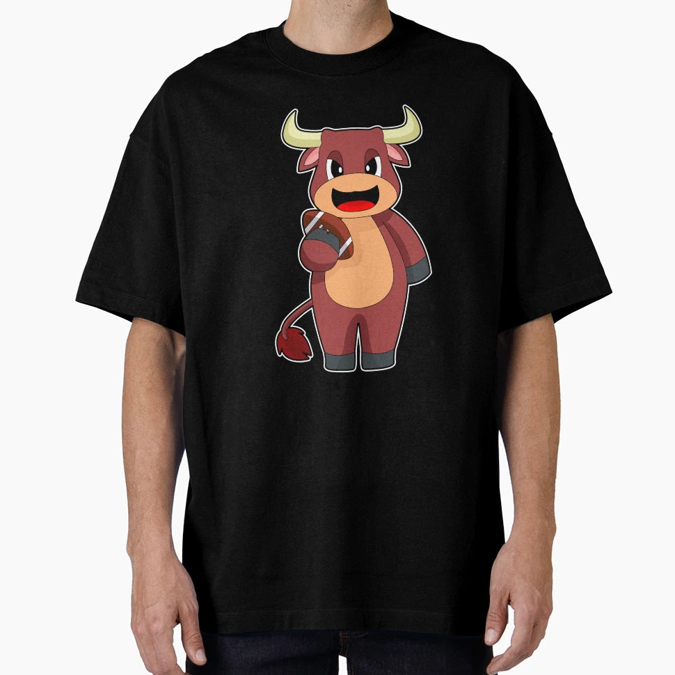 Bull American Football T-Shirt - Fun Novelty Design for Adults - T-Shirt, Sweatshirt, Hoodie