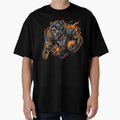 Savage Wolf Football Mascot Fierce T-Shirt - Streetwear Style Unisex - T-Shirt, Sweatshirt, Hoodie