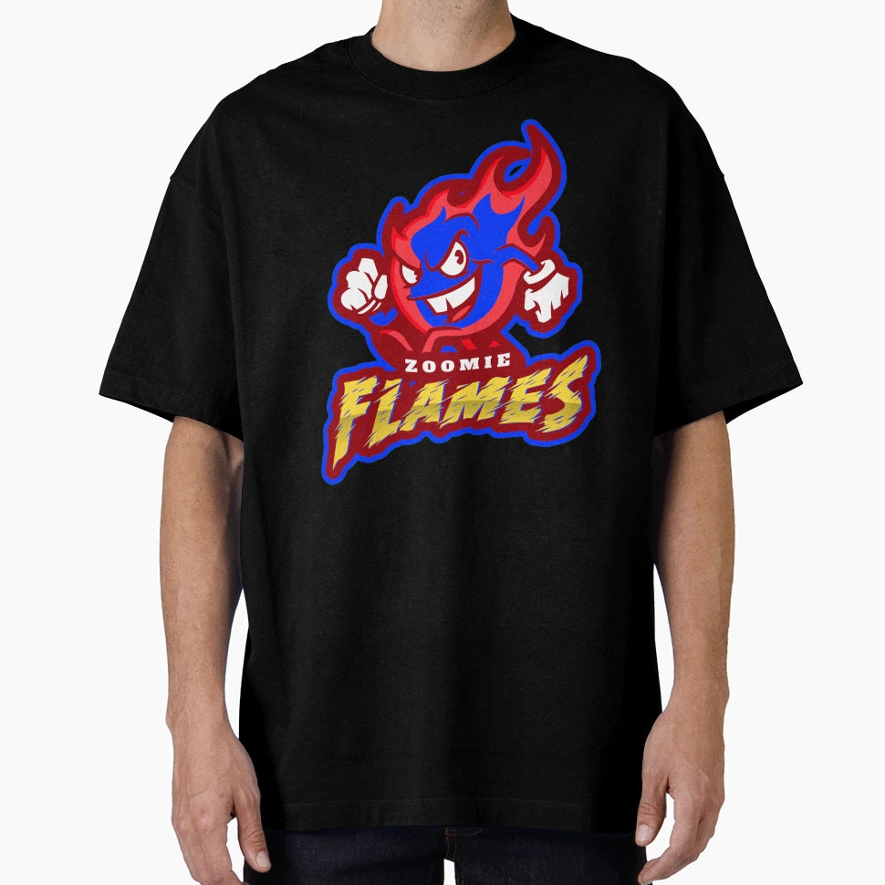 Zoomie Flames Racecar Cars Exhaust T-Shirt - Unique Graphic Men Women - T-Shirt, Sweatshirt, Hoodie