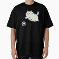Soccer Football Cat Chubby Crayon T-Shirt - Fun Novelty Design Men Women - T-Shirt, Sweatshirt, Hoodie