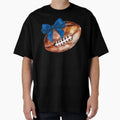 Football Mom Blue Coquette Bows Rugby T-Shirt - Streetwear Style Men Women - T-Shirt, Sweatshirt, Hoodie