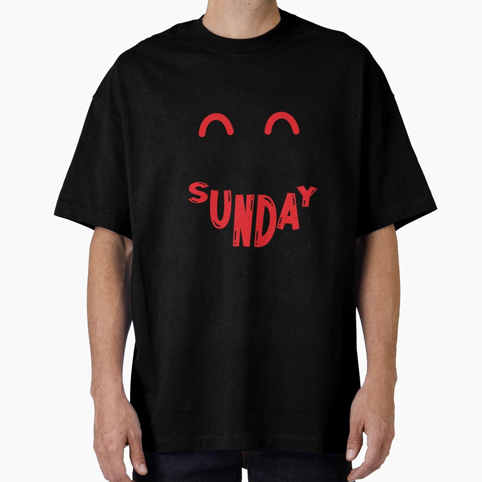 Happy Sunday T-Shirt - Minimalist Print Unisex - T-Shirt, Sweatshirt, Hoodie