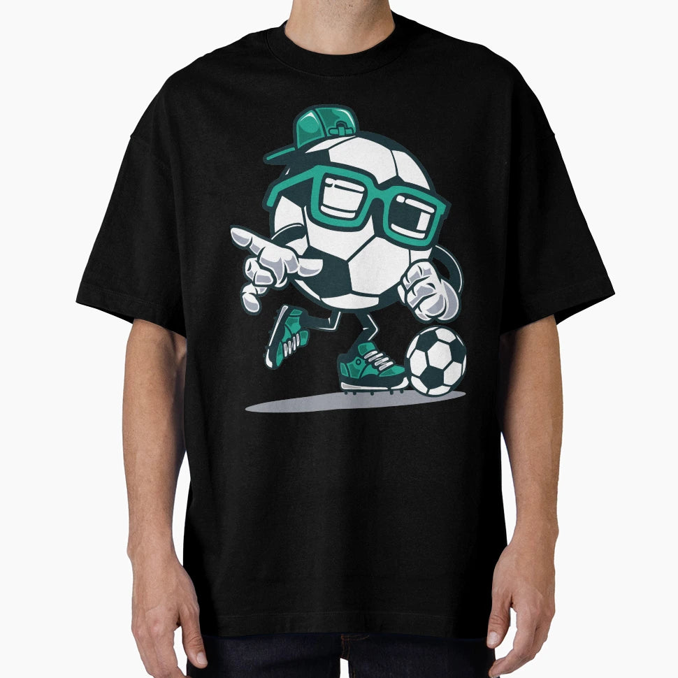 Soccer Cartoon T-Shirt - Trendy Graphic for Adults - T-Shirt, Sweatshirt, Hoodie
