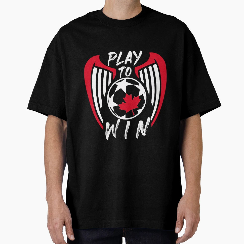 Canadian Soccer Ball Flag T-Shirt - Novelty Apparel Unisex - T-Shirt, Sweatshirt, Hoodie