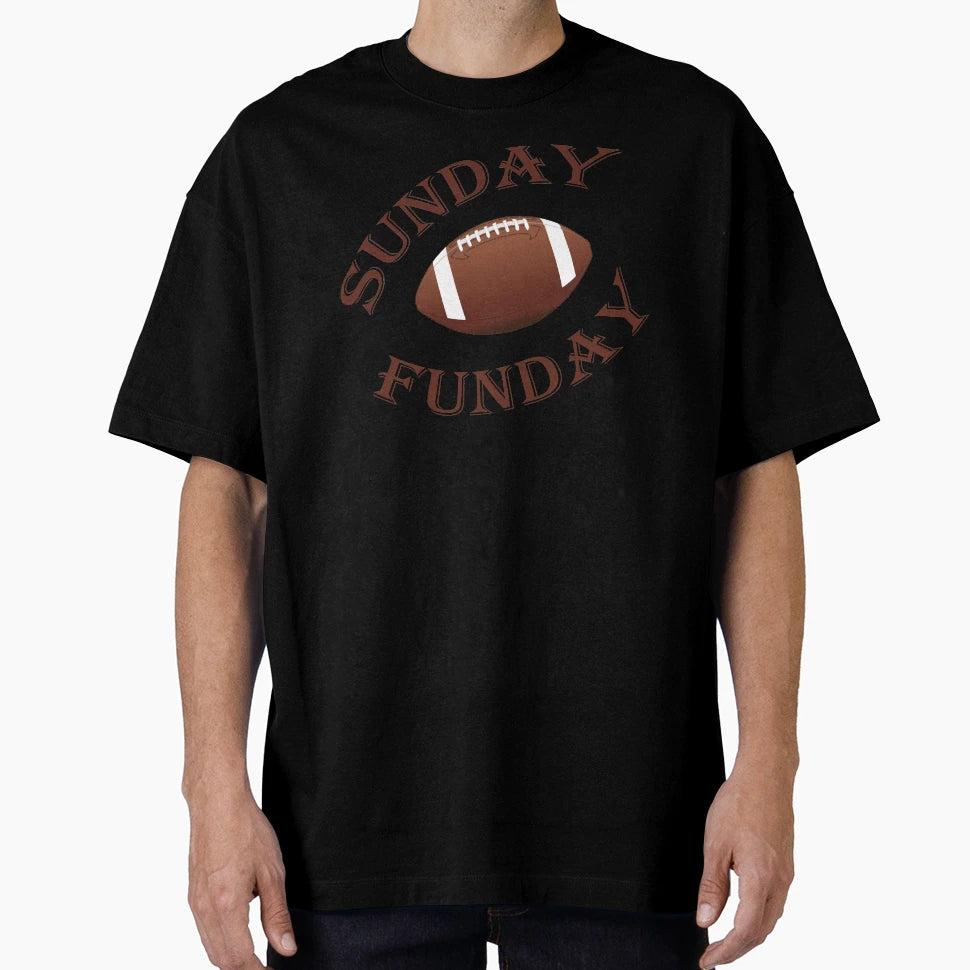 Sunday Funday Football Sport Short T-Shirt - Unique Graphic for Adults - T-Shirt, Sweatshirt, Hoodie