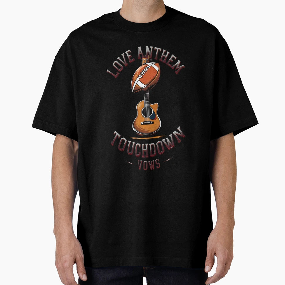 Love Anthem Touchdown Vows T-Shirt - Minimalist Print Men Women - T-Shirt, Sweatshirt, Hoodie