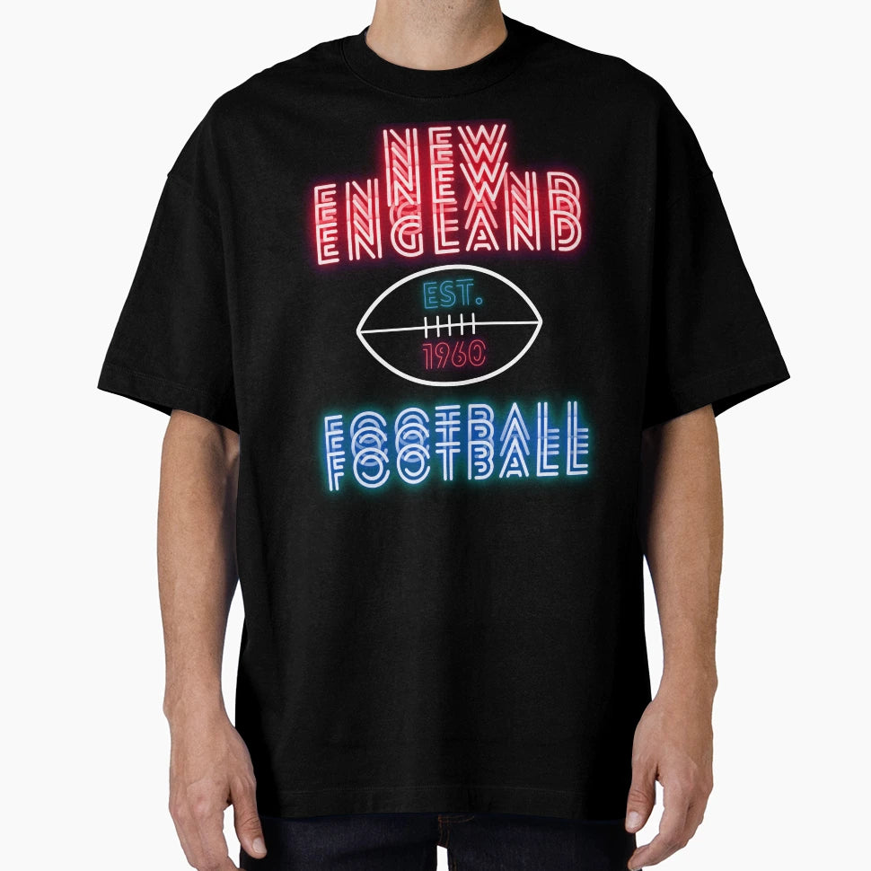 New England Football Throwback 80S T-Shirt - Streetwear Style Men Women - T-Shirt, Sweatshirt, Hoodie