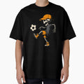 Skeleton Playing Soccer Halloween T-Shirt - Fun Novelty Design Unisex - T-Shirt, Sweatshirt, Hoodie