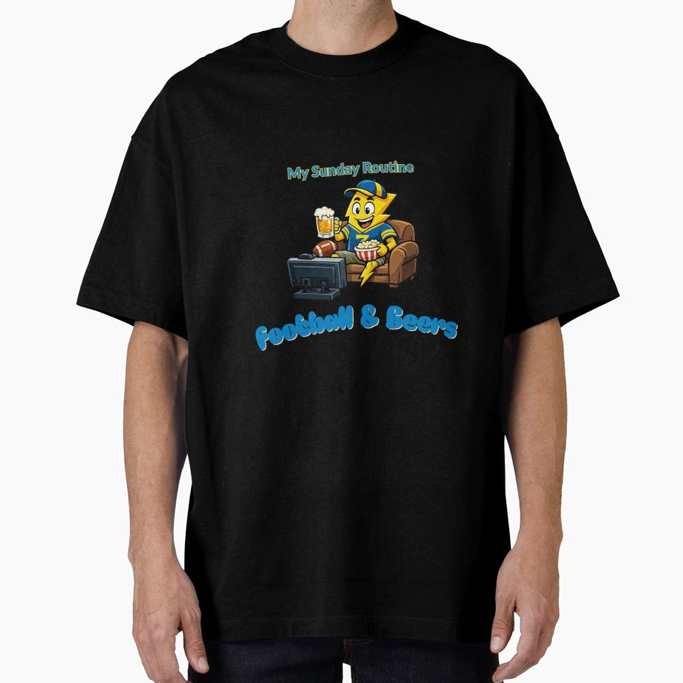 Los Angeles Chargers Sunday Routine T-Shirt - Streetwear Style Unisex - T-Shirt, Sweatshirt, Hoodie