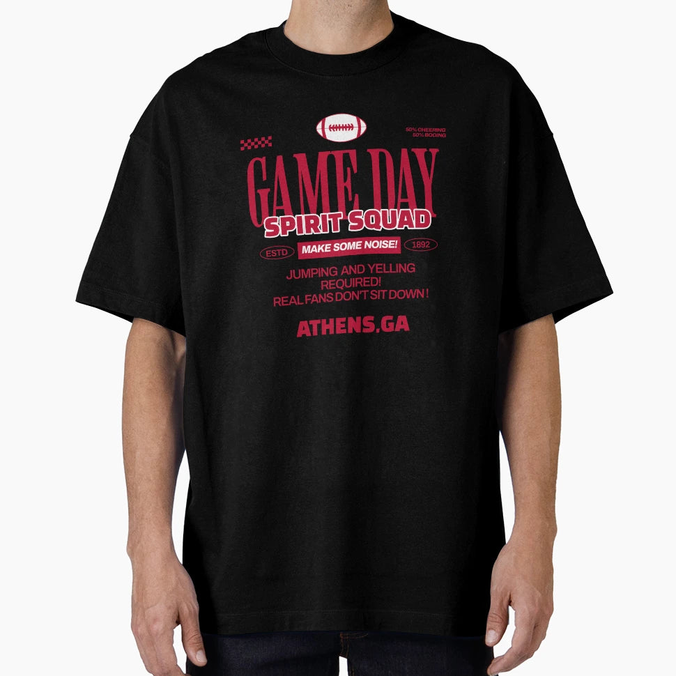 Spirit Squad Game Day Athens Ga T-Shirt - Novelty Apparel for Adults - T-Shirt, Sweatshirt, Hoodie