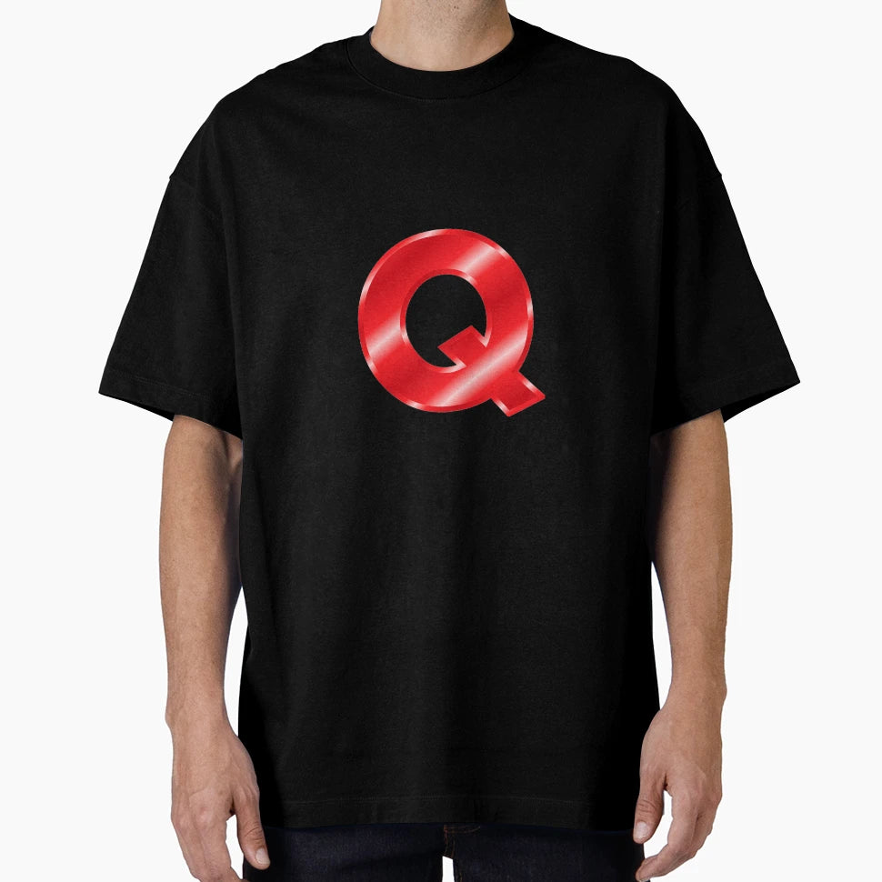 Q Glossy T-Shirt - Minimalist Print for Adults - T-Shirt, Sweatshirt, Hoodie