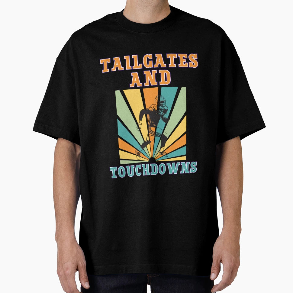 Tailgates Touchdowns Football Sport T-Shirt - Aesthetic Graphic Men Women - T-Shirt, Sweatshirt, Hoodie