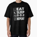 Eat Sleep 0 0 2 Repeat Score That T-Shirt - Aesthetic Graphic Unisex - T-Shirt, Sweatshirt, Hoodie