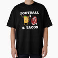 Football And Tacos T-Shirt - Trendy Graphic for Adults - T-Shirt, Sweatshirt, Hoodie