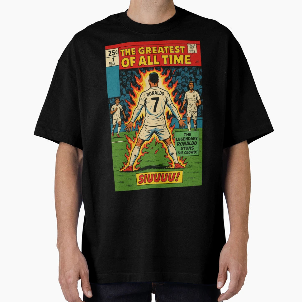 Cr7 Comic Cover T-Shirt - Fun Novelty Design Unisex - T-Shirt, Sweatshirt, Hoodie
