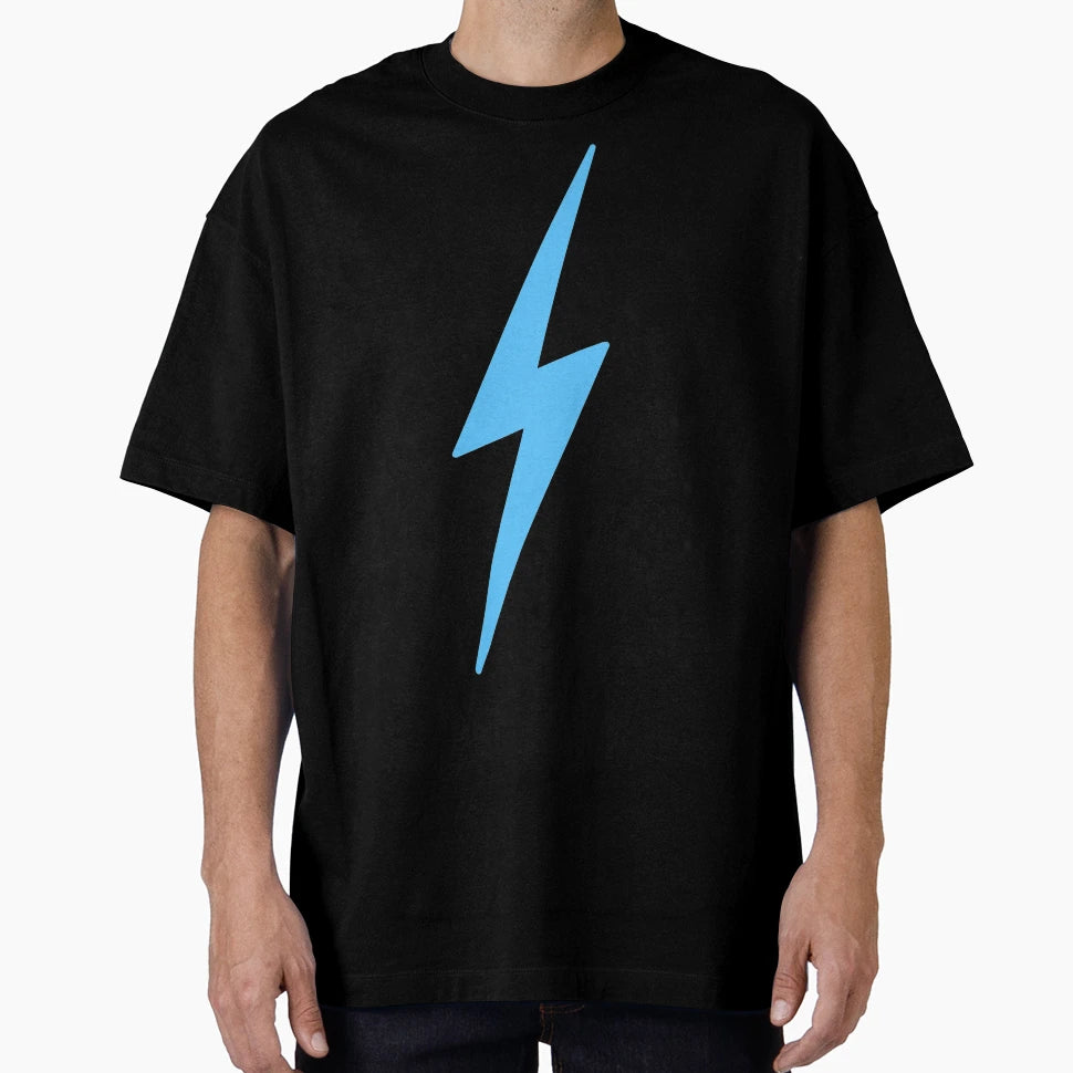 Blue Lightning Bolt T-Shirt - Custom Art Print Unisex - T-Shirt, Sweatshirt, Hoodie