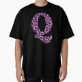 Purple Letter Q Leopard Cheetah Monogram T-Shirt - Minimalist Print Unisex - T-Shirt, Sweatshirt, Hoodie