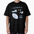 Light Blue Watercolor Football Pack T-Shirt - Novelty Apparel for Adults - T-Shirt, Sweatshirt, Hoodie