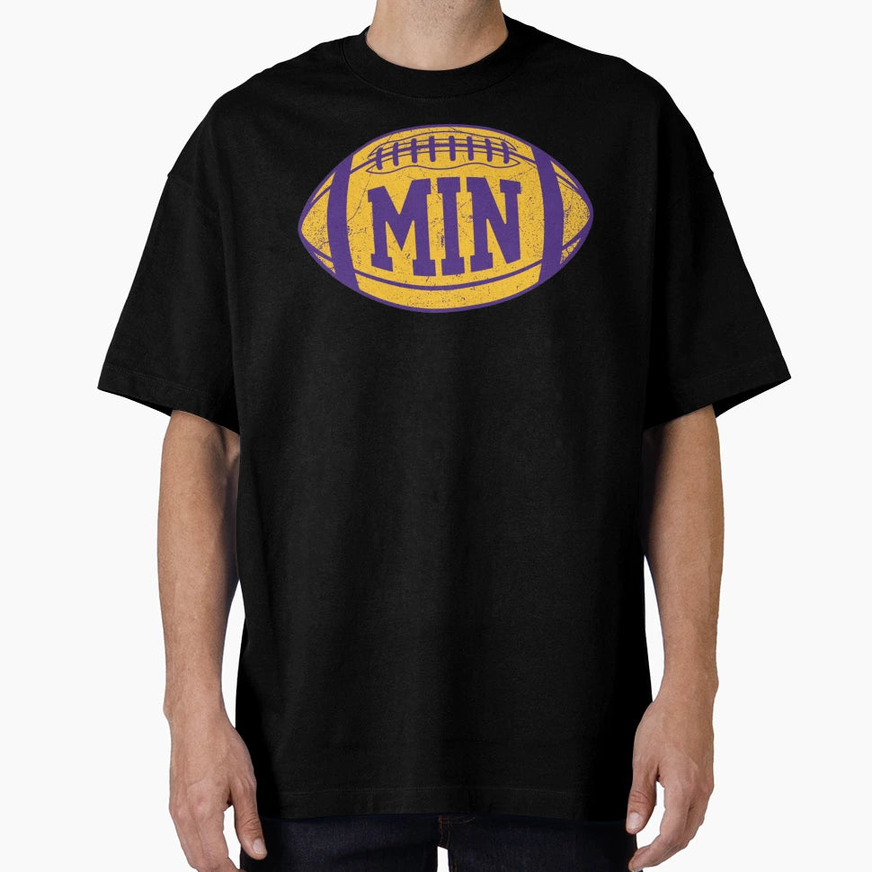 Min Football Purple T-Shirt - Fun Novelty Design Unisex - T-Shirt, Sweatshirt, Hoodie
