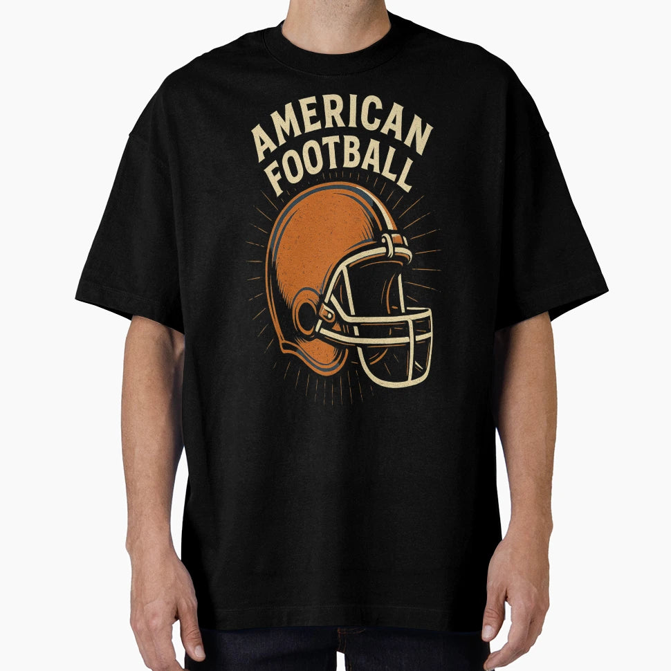 American Football Helmet Gridiron Art T-Shirt - Novelty Apparel for Adults - T-Shirt, Sweatshirt, Hoodie