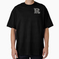 Black Polka Dot Letter R Monogram T-Shirt - Aesthetic Graphic Unisex - T-Shirt, Sweatshirt, Hoodie