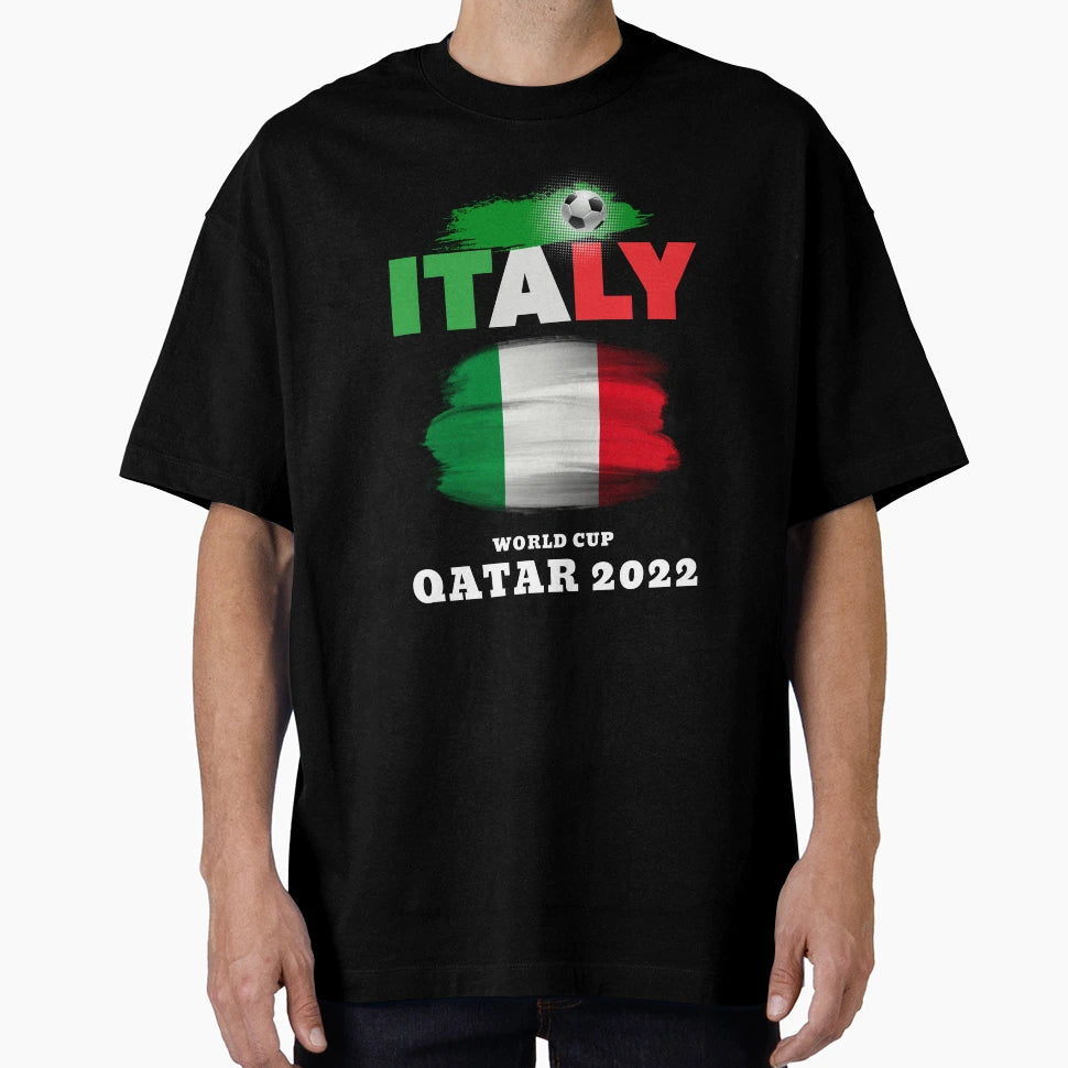 Italy Football Team World Cup Qatar 2022 T-Shirt - Novelty Apparel Unisex - T-Shirt, Sweatshirt, Hoodie