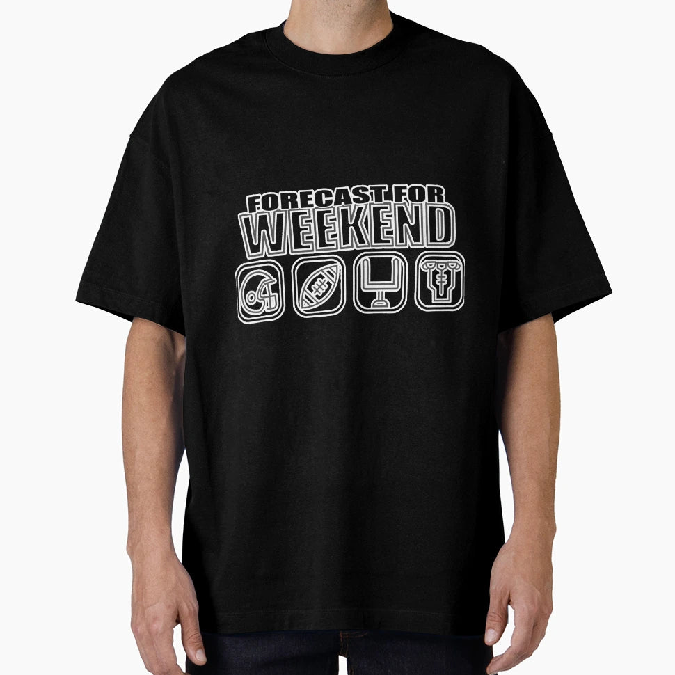 Weekend Prediction Ball Sports T-Shirt - Fun Novelty Design for Adults - T-Shirt, Sweatshirt, Hoodie