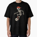 Skeleton Playing Soccer Halloween T-Shirt - Streetwear Style Unisex - T-Shirt, Sweatshirt, Hoodie
