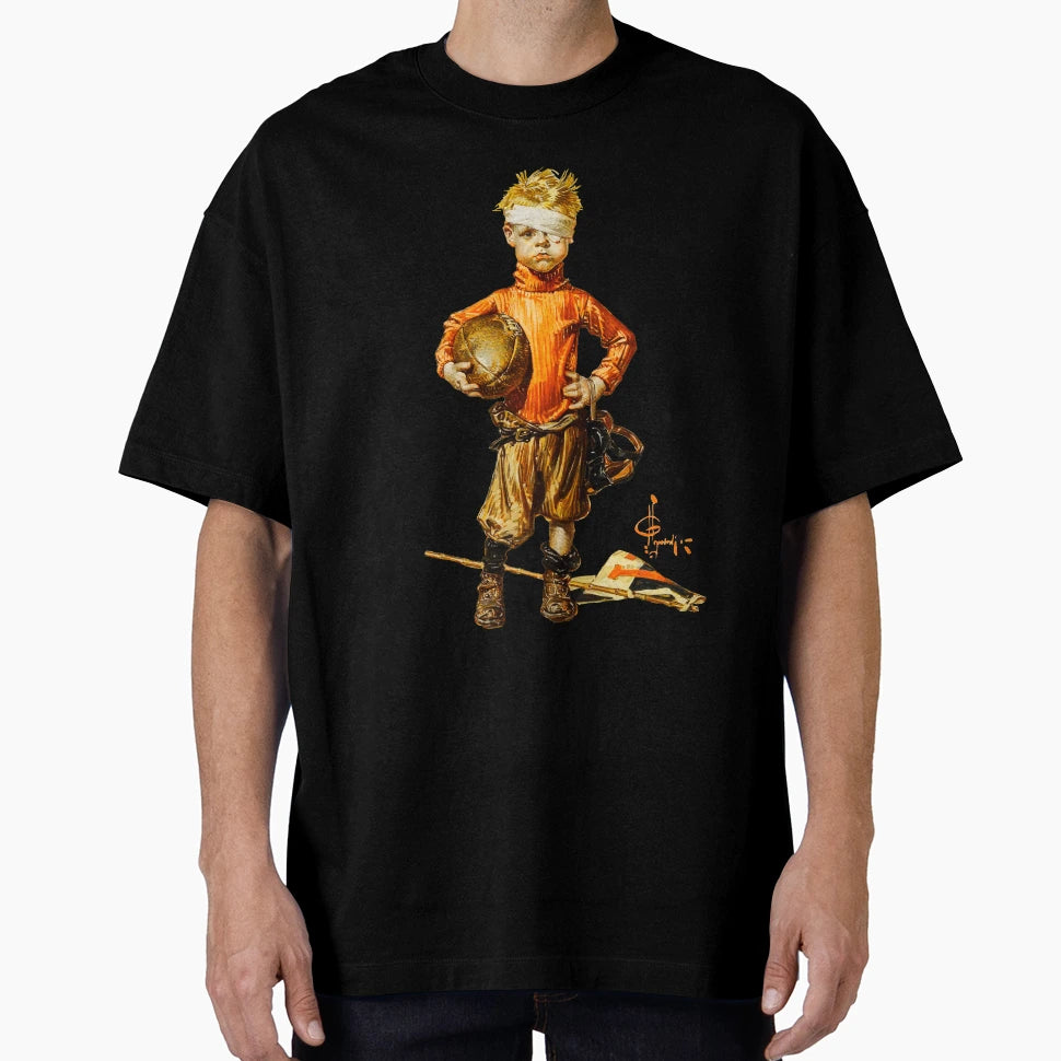 Football Hero Saturday Evening Post T-Shirt - Unique Graphic Men Women - T-Shirt, Sweatshirt, Hoodie