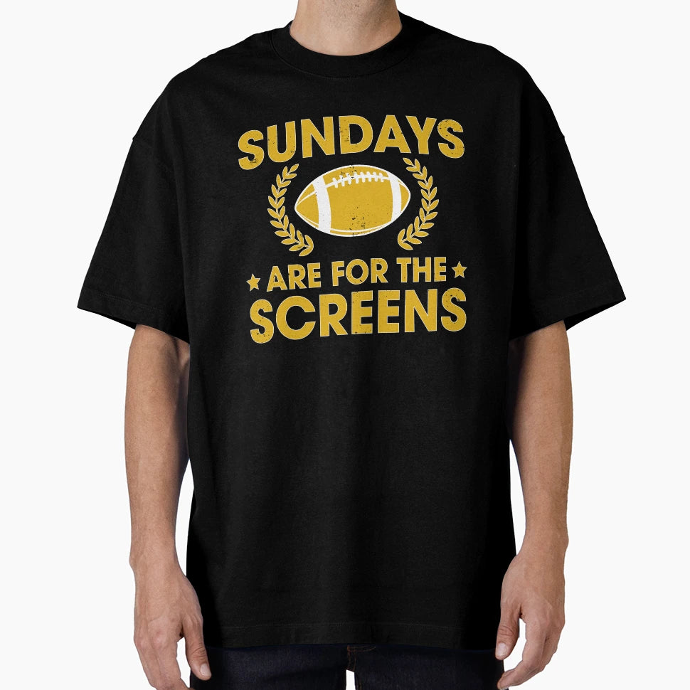 Funny Sundays Are Screens Fantasy T-Shirt - Minimalist Print Unisex - T-Shirt, Sweatshirt, Hoodie
