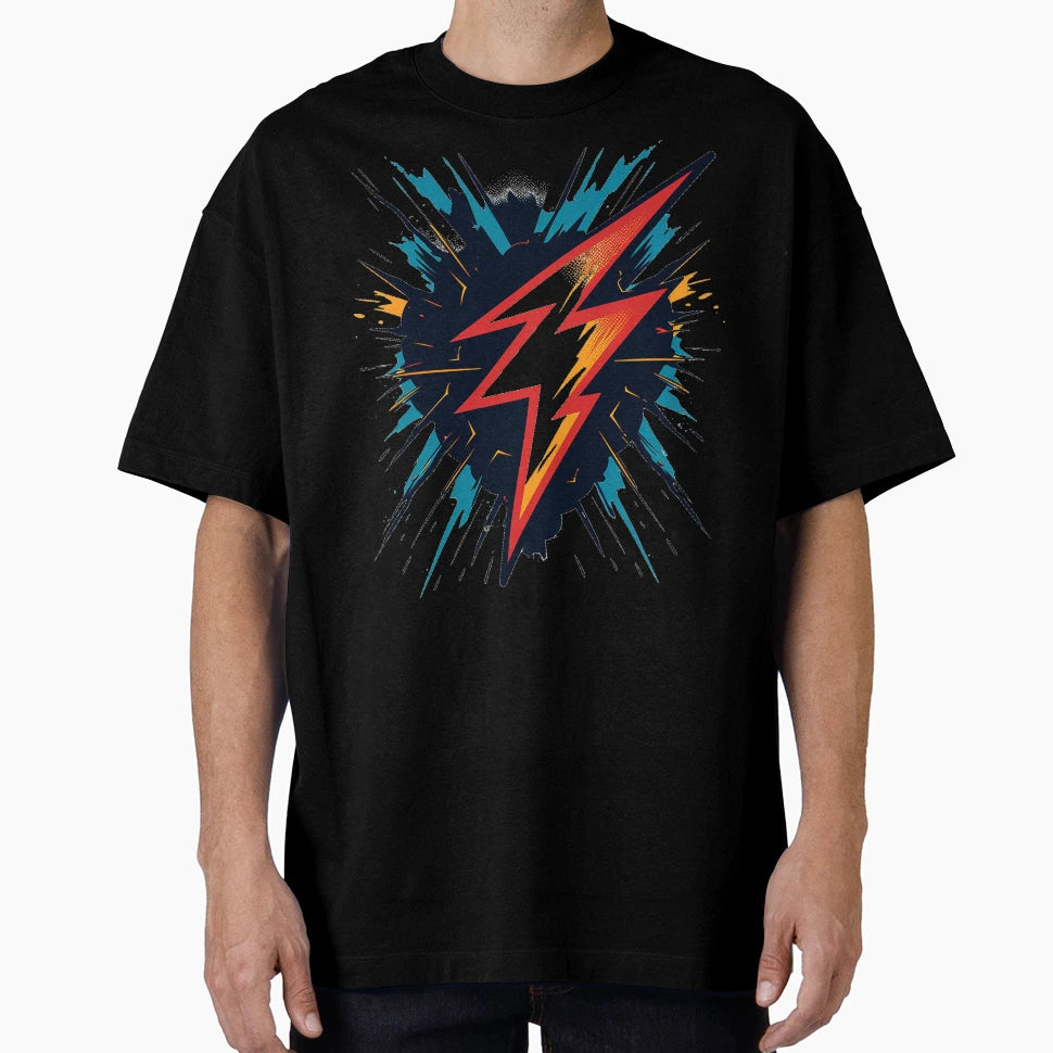 Thunder Inspired Minimalist Art T-Shirt - Graphic Print for Adults - T-Shirt, Sweatshirt, Hoodie