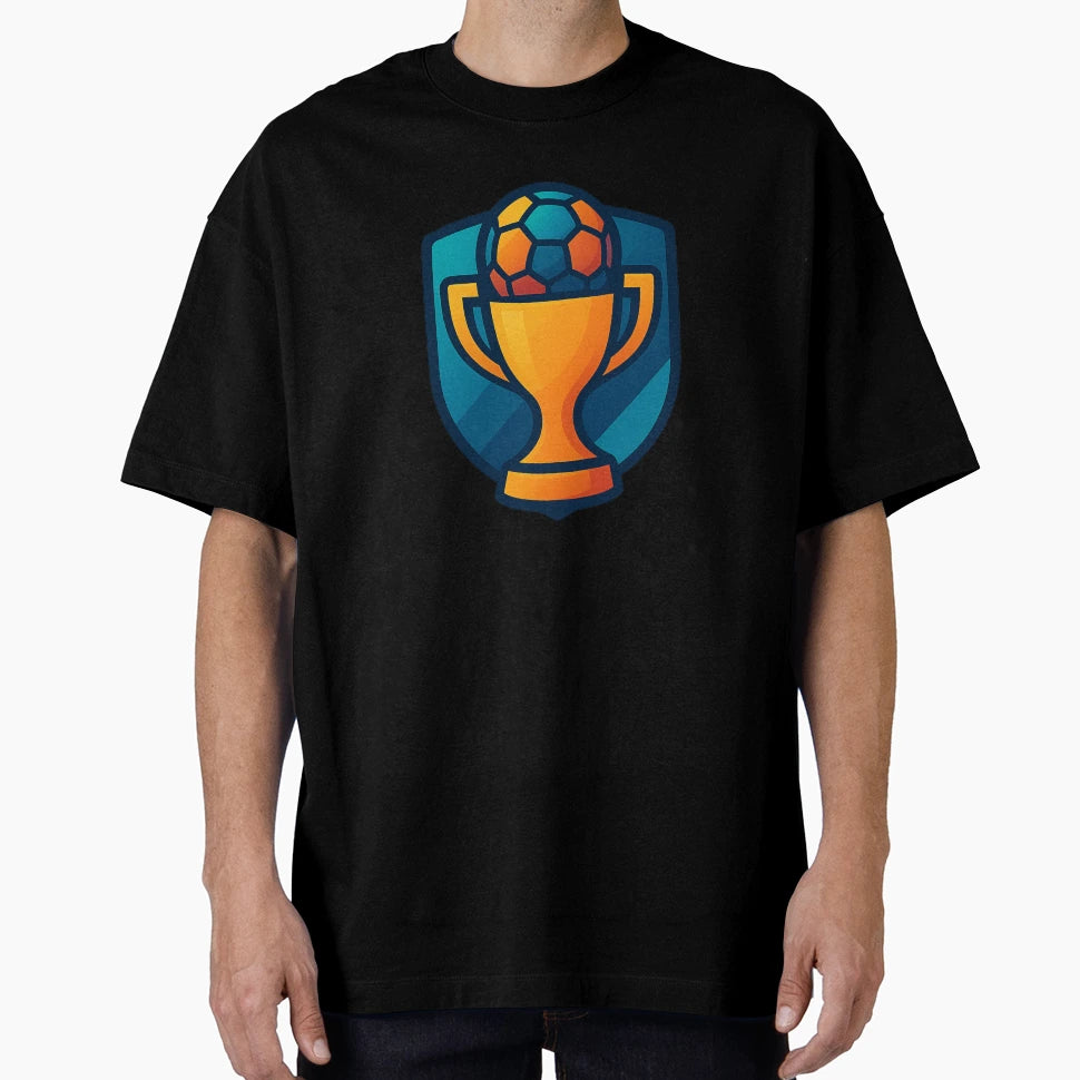 Trophy Logo Soccer Ball T-Shirt - Streetwear Style for Adults - T-Shirt, Sweatshirt, Hoodie