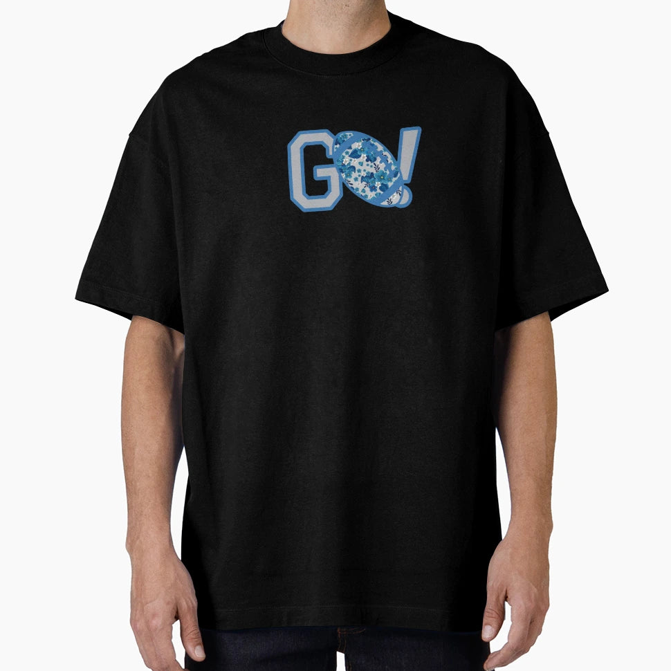 Go Blue And Silver T-Shirt - Trendy Graphic Men Women - T-Shirt, Sweatshirt, Hoodie