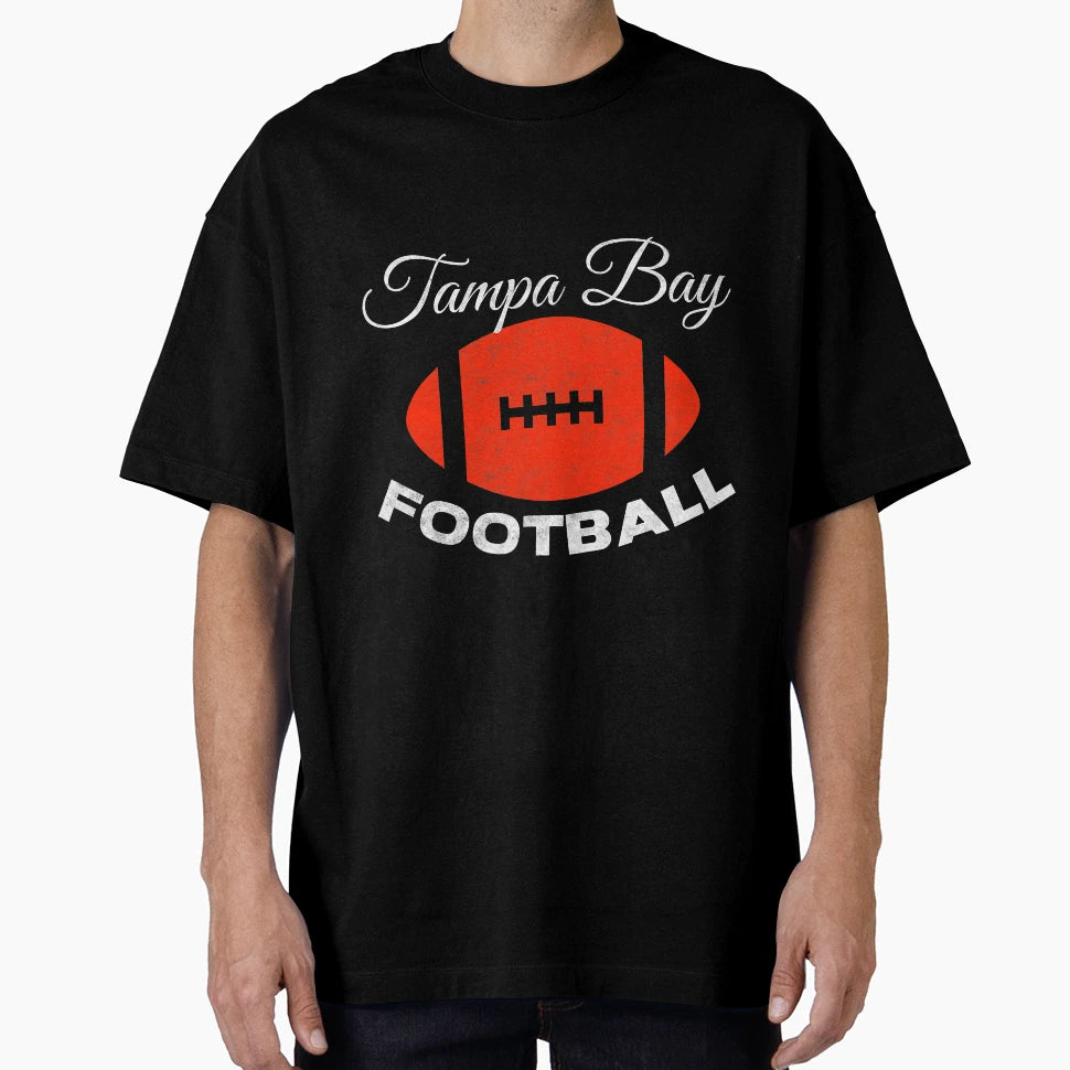 Tampa Bay Football Distressed T-Shirt - Graphic Print Unisex - T-Shirt, Sweatshirt, Hoodie