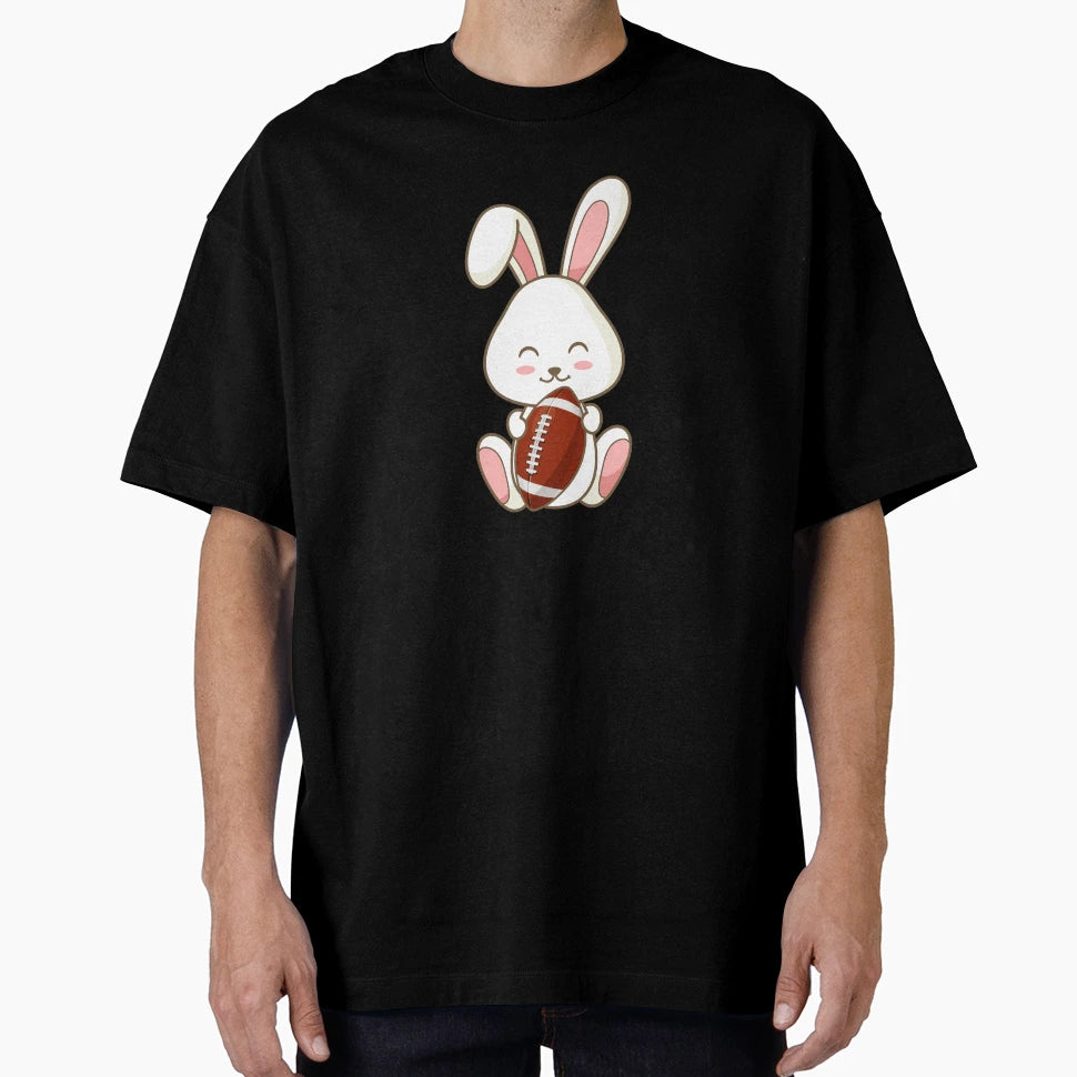 Easter Bunny Football Ball Easter T-Shirt - Fun Novelty Design Men Women - T-Shirt, Sweatshirt, Hoodie