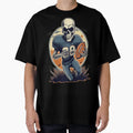 Halloween Skeleton Playing Football T-Shirt - Streetwear Style Men Women - T-Shirt, Sweatshirt, Hoodie