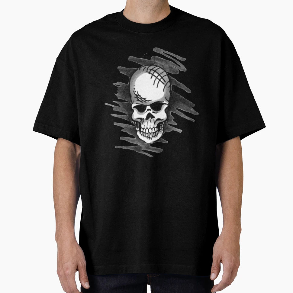 Scribble Skull T-Shirt - Fun Novelty Design Unisex - T-Shirt, Sweatshirt, Hoodie