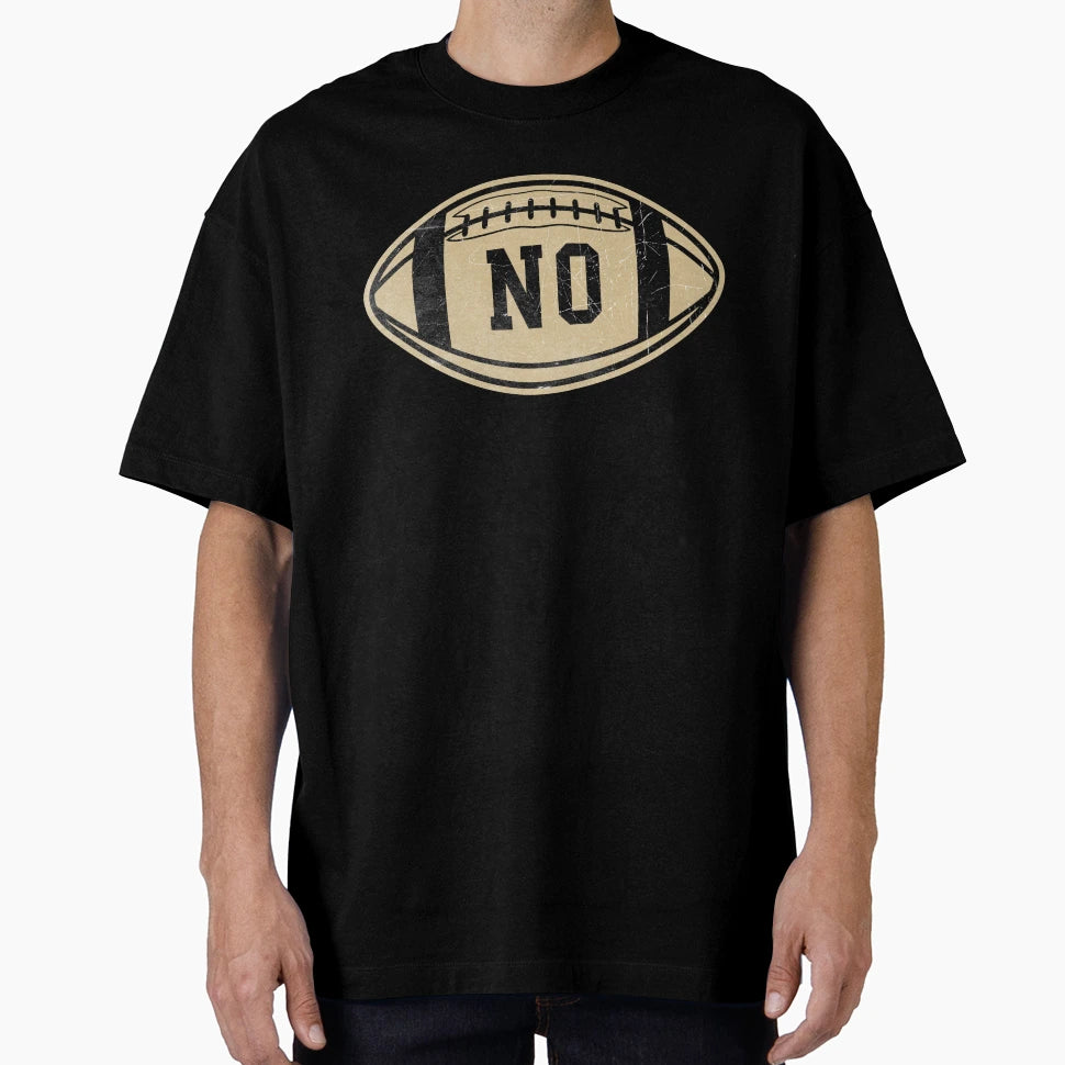New Orleans Throwback Football T-Shirt - Custom Art Print Unisex - T-Shirt, Sweatshirt, Hoodie