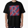 Letter R Americana Old Glory Red T-Shirt - Casual Everyday Wear Men Women - T-Shirt, Sweatshirt, Hoodie